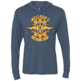 T-Shirts Indigo / X-Small McCloud Mechanic Shop Triblend Long Sleeve Hoodie Tee