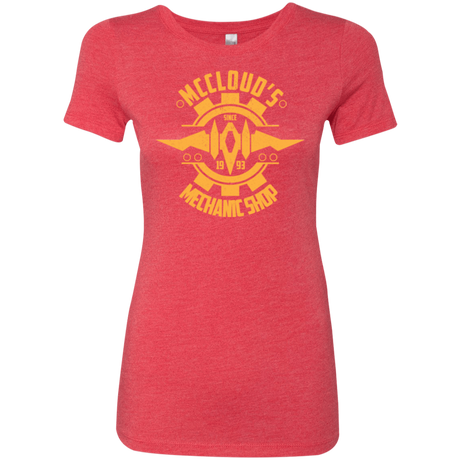 T-Shirts Vintage Red / Small McCloud Mechanic Shop Women's Triblend T-Shirt