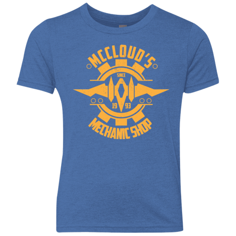 T-Shirts Vintage Royal / YXS McCloud Mechanic Shop Youth Triblend T-Shirt