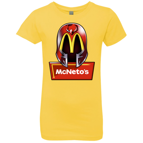 T-Shirts Vibrant Yellow / YXS McNeto's Girls Premium T-Shirt