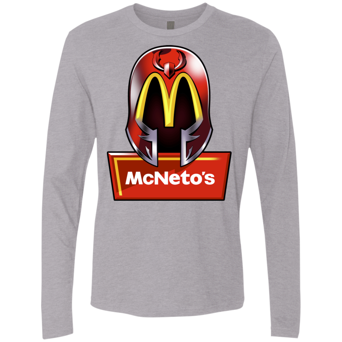 T-Shirts Heather Grey / S McNeto's Men's Premium Long Sleeve