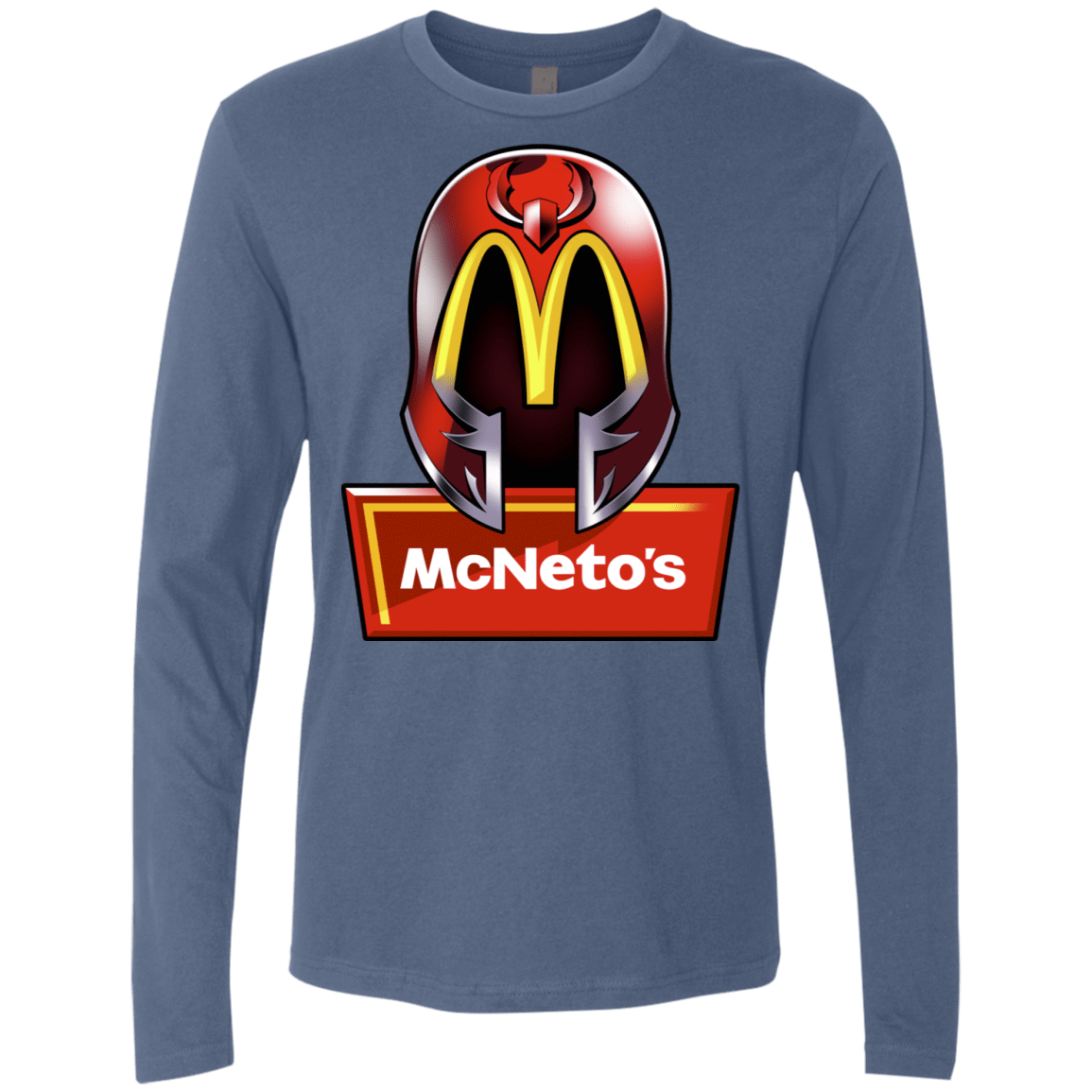T-Shirts Indigo / S McNeto's Men's Premium Long Sleeve