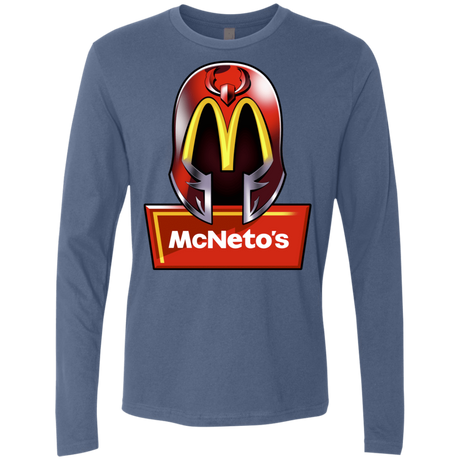 T-Shirts Indigo / S McNeto's Men's Premium Long Sleeve
