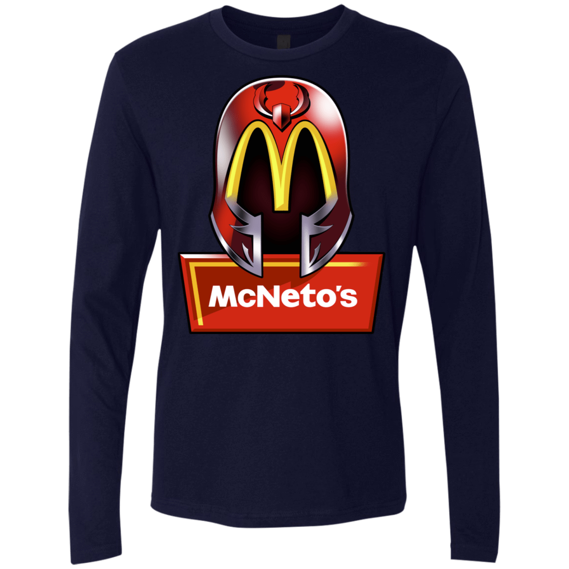T-Shirts Midnight Navy / S McNeto's Men's Premium Long Sleeve