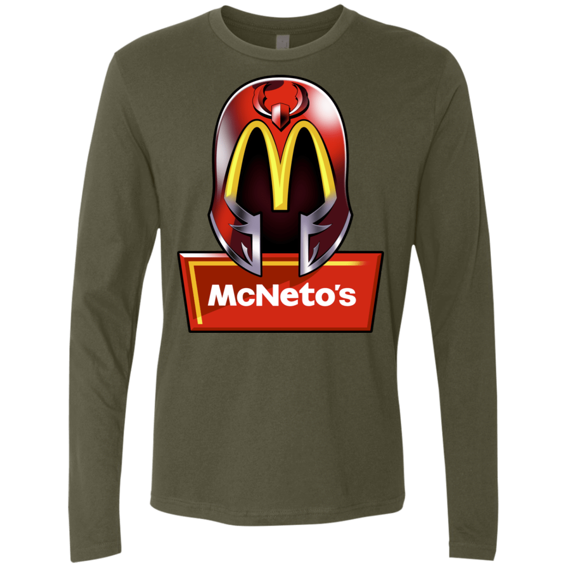 T-Shirts Military Green / S McNeto's Men's Premium Long Sleeve