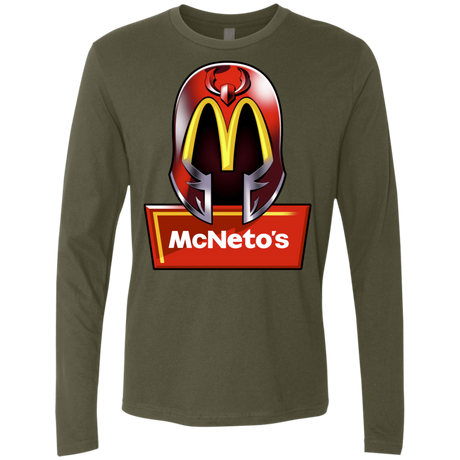 T-Shirts Military Green / S McNeto's Men's Premium Long Sleeve