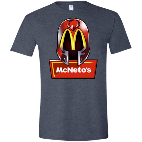 T-Shirts Heather Navy / S McNeto's Men's Semi-Fitted Softstyle