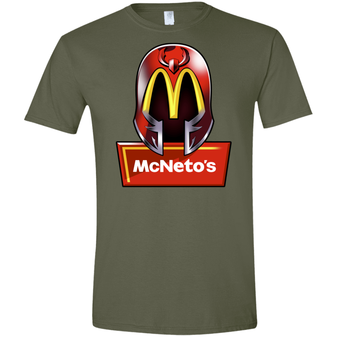 T-Shirts Military Green / S McNeto's Men's Semi-Fitted Softstyle