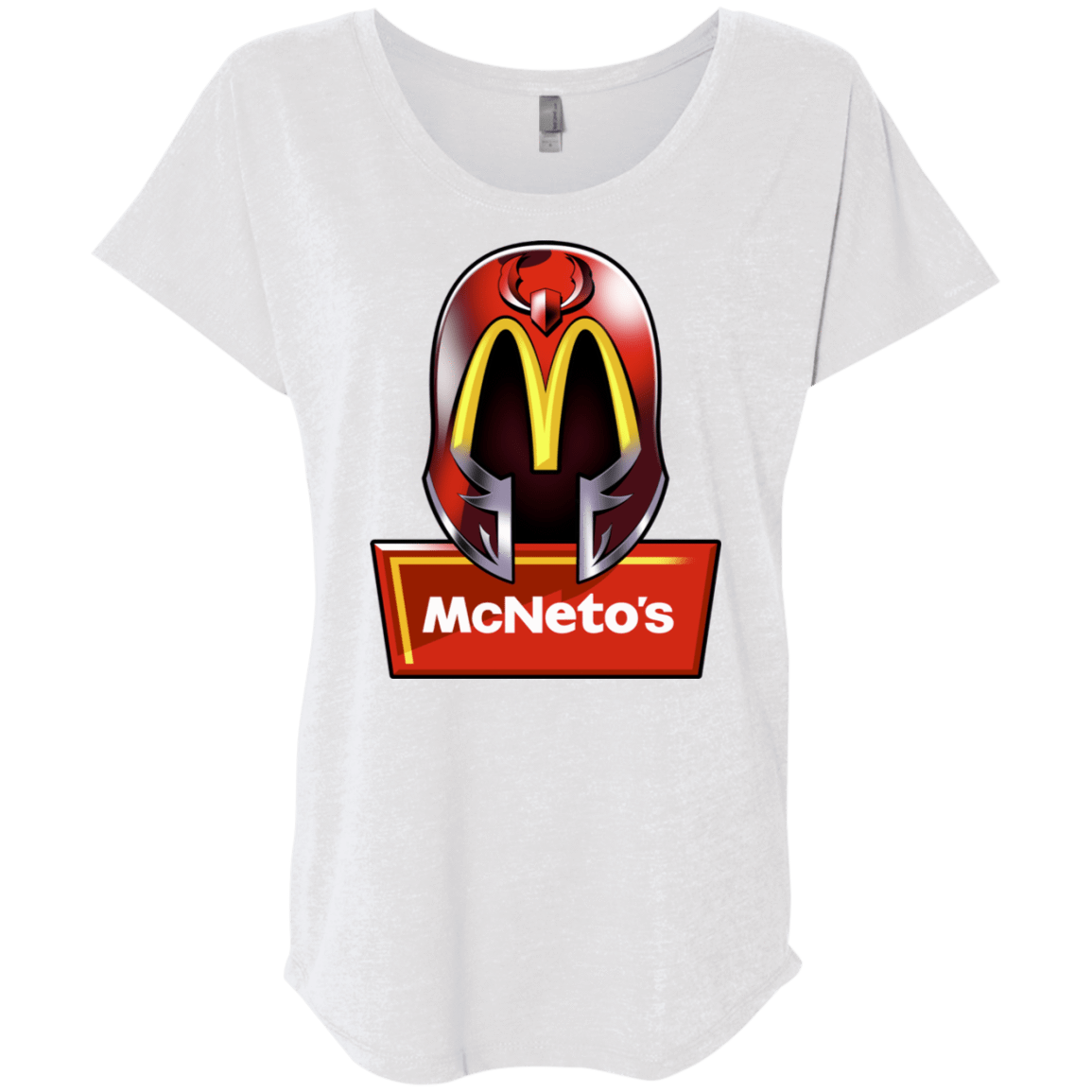 T-Shirts Heather White / X-Small McNeto's Triblend Dolman Sleeve