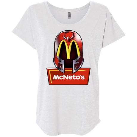T-Shirts Heather White / X-Small McNeto's Triblend Dolman Sleeve