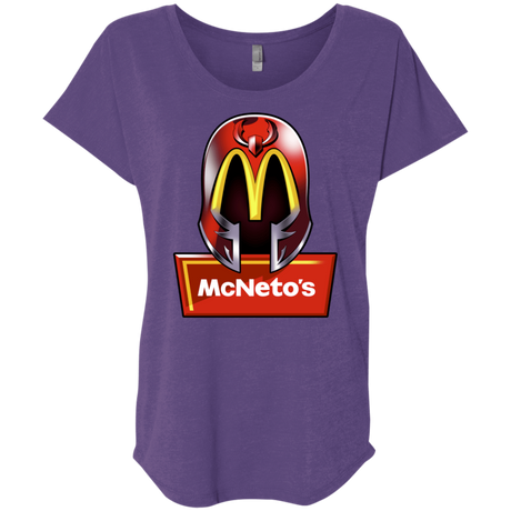 T-Shirts Purple Rush / X-Small McNeto's Triblend Dolman Sleeve