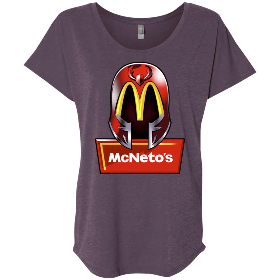 T-Shirts Vintage Purple / X-Small McNeto's Triblend Dolman Sleeve