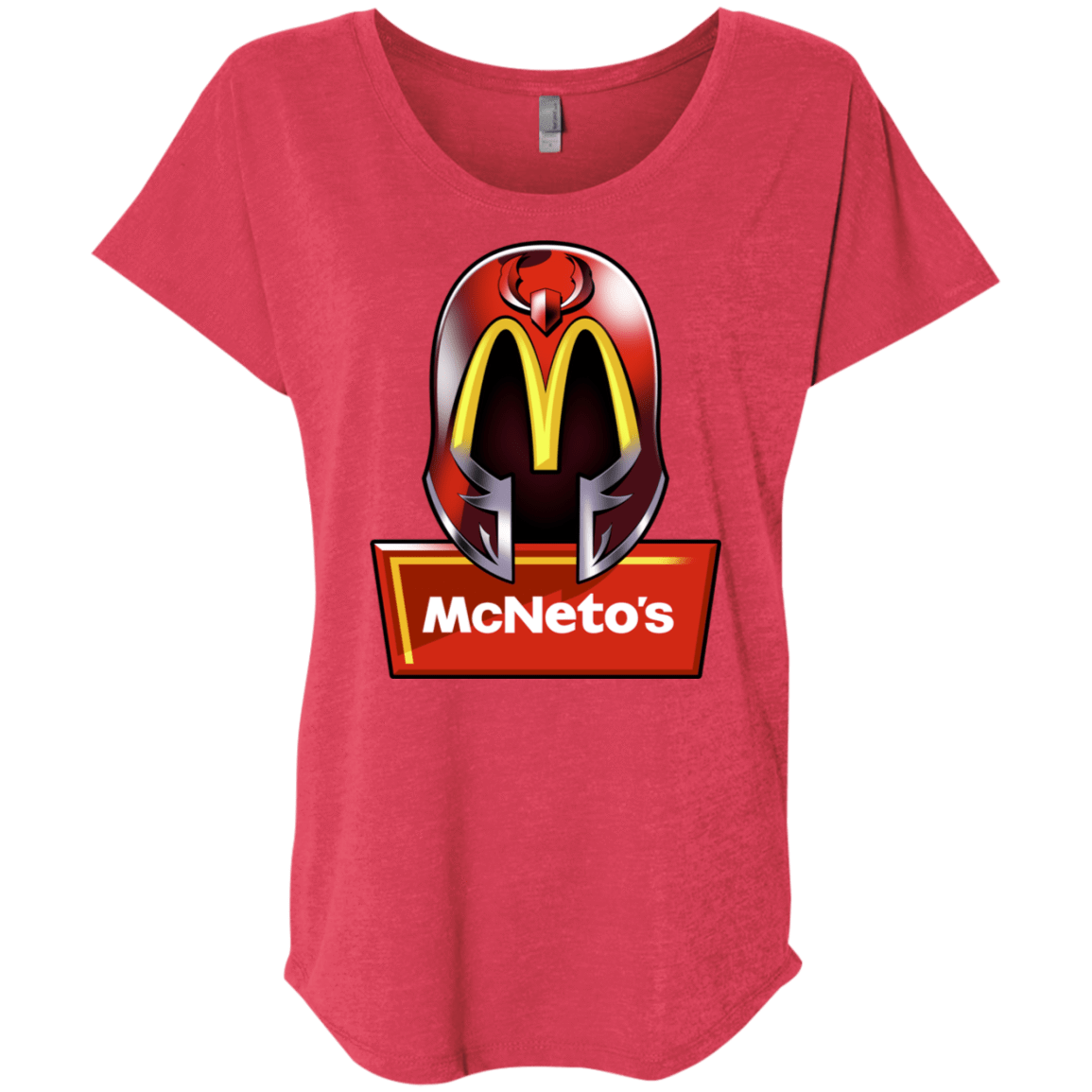 T-Shirts Vintage Red / X-Small McNeto's Triblend Dolman Sleeve