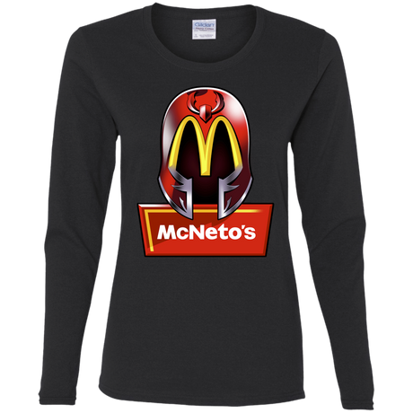 T-Shirts Black / S McNeto's Women's Long Sleeve T-Shirt