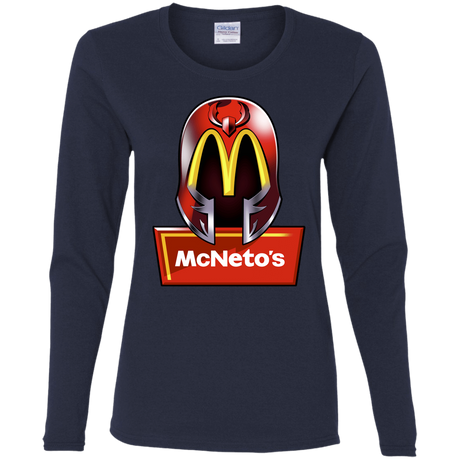 T-Shirts Navy / S McNeto's Women's Long Sleeve T-Shirt