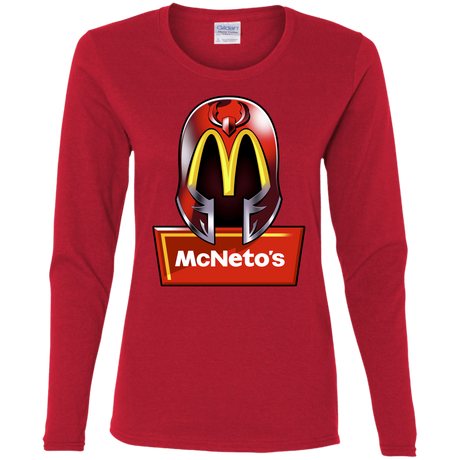 T-Shirts Red / S McNeto's Women's Long Sleeve T-Shirt