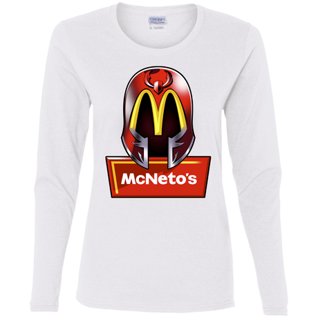 T-Shirts White / S McNeto's Women's Long Sleeve T-Shirt