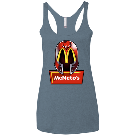 T-Shirts Indigo / X-Small McNeto's Women's Triblend Racerback Tank