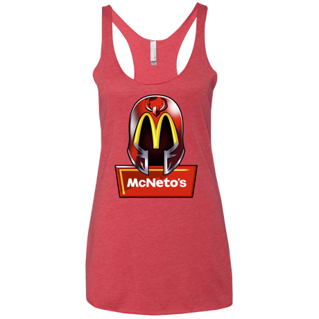 T-Shirts Vintage Red / X-Small McNeto's Women's Triblend Racerback Tank