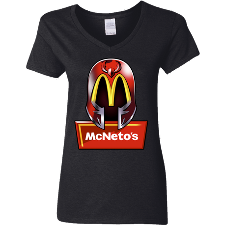 T-Shirts Black / S McNeto's Women's V-Neck T-Shirt