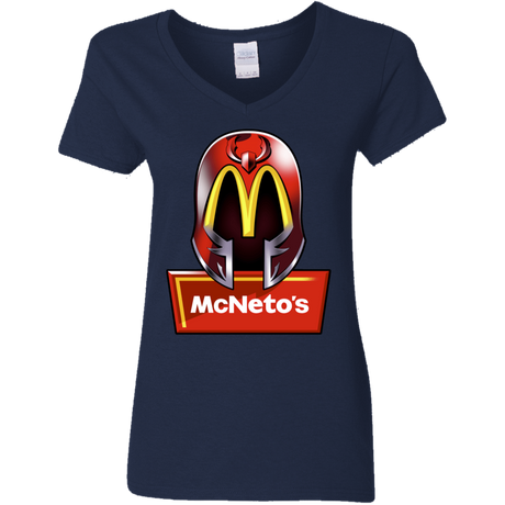 T-Shirts Navy / S McNeto's Women's V-Neck T-Shirt