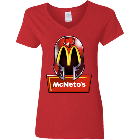 T-Shirts Red / S McNeto's Women's V-Neck T-Shirt