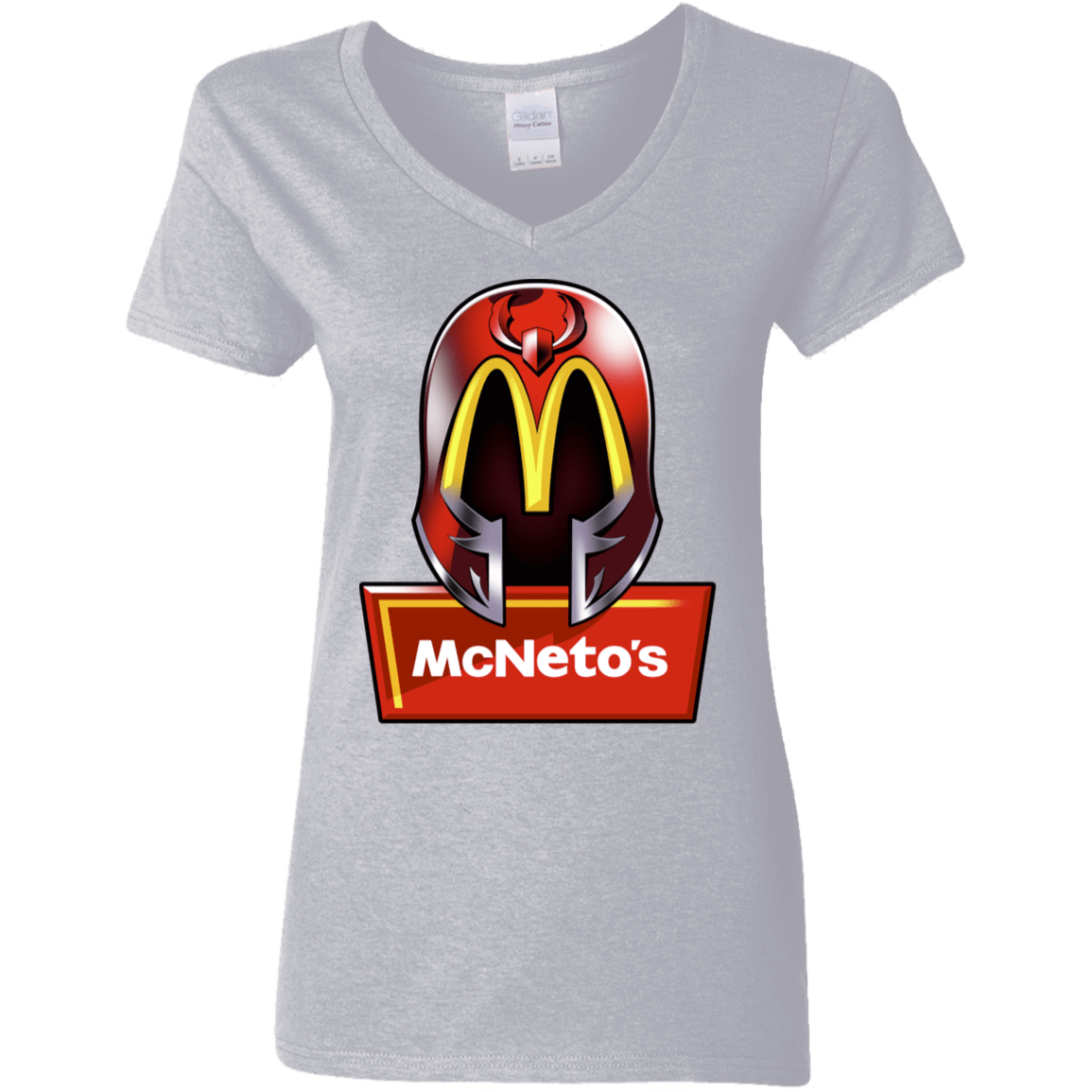 T-Shirts Sport Grey / S McNeto's Women's V-Neck T-Shirt