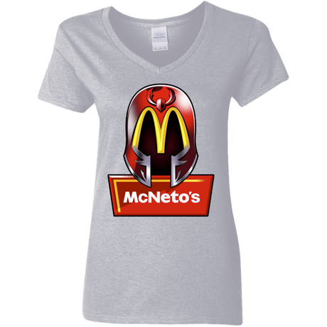 T-Shirts Sport Grey / S McNeto's Women's V-Neck T-Shirt