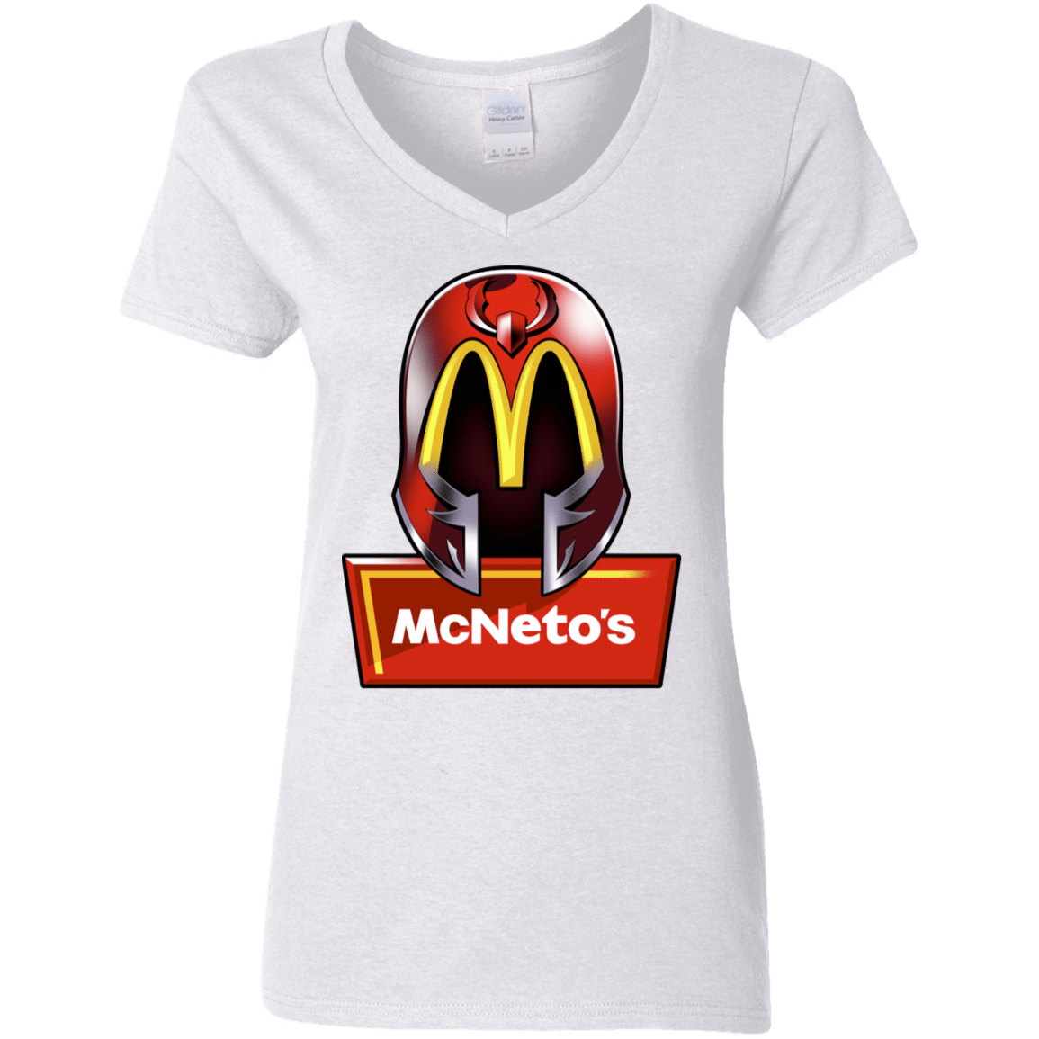 T-Shirts White / S McNeto's Women's V-Neck T-Shirt