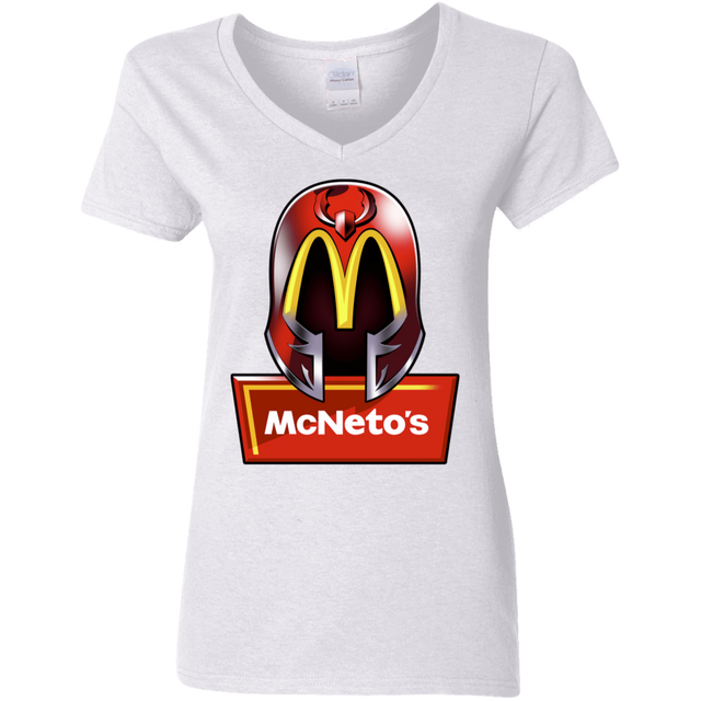 T-Shirts White / S McNeto's Women's V-Neck T-Shirt