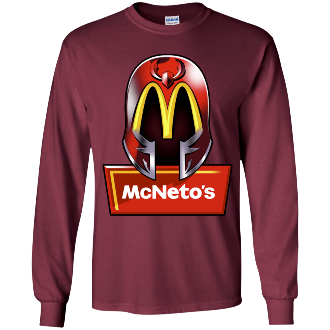 T-Shirts Maroon / YS McNeto's Youth Long Sleeve T-Shirt