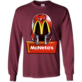 T-Shirts Maroon / YS McNeto's Youth Long Sleeve T-Shirt