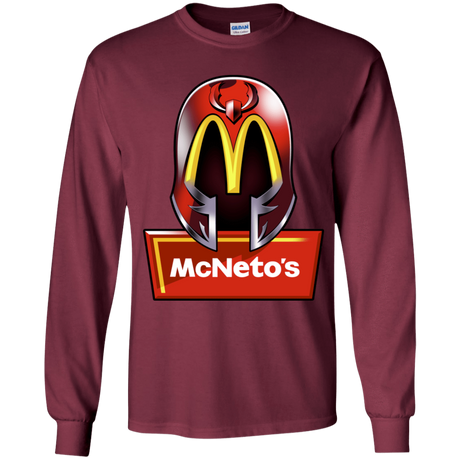 T-Shirts Maroon / YS McNeto's Youth Long Sleeve T-Shirt