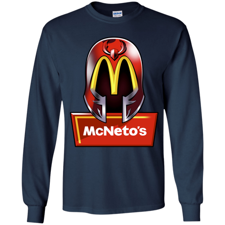 T-Shirts Navy / YS McNeto's Youth Long Sleeve T-Shirt