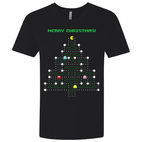 T-Shirts Black / X-Small Mcpacman Men's Premium V-Neck