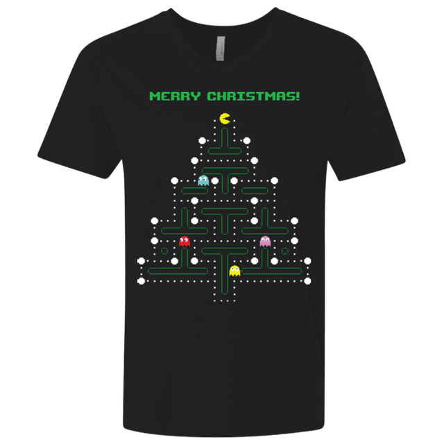 T-Shirts Black / X-Small Mcpacman Men's Premium V-Neck