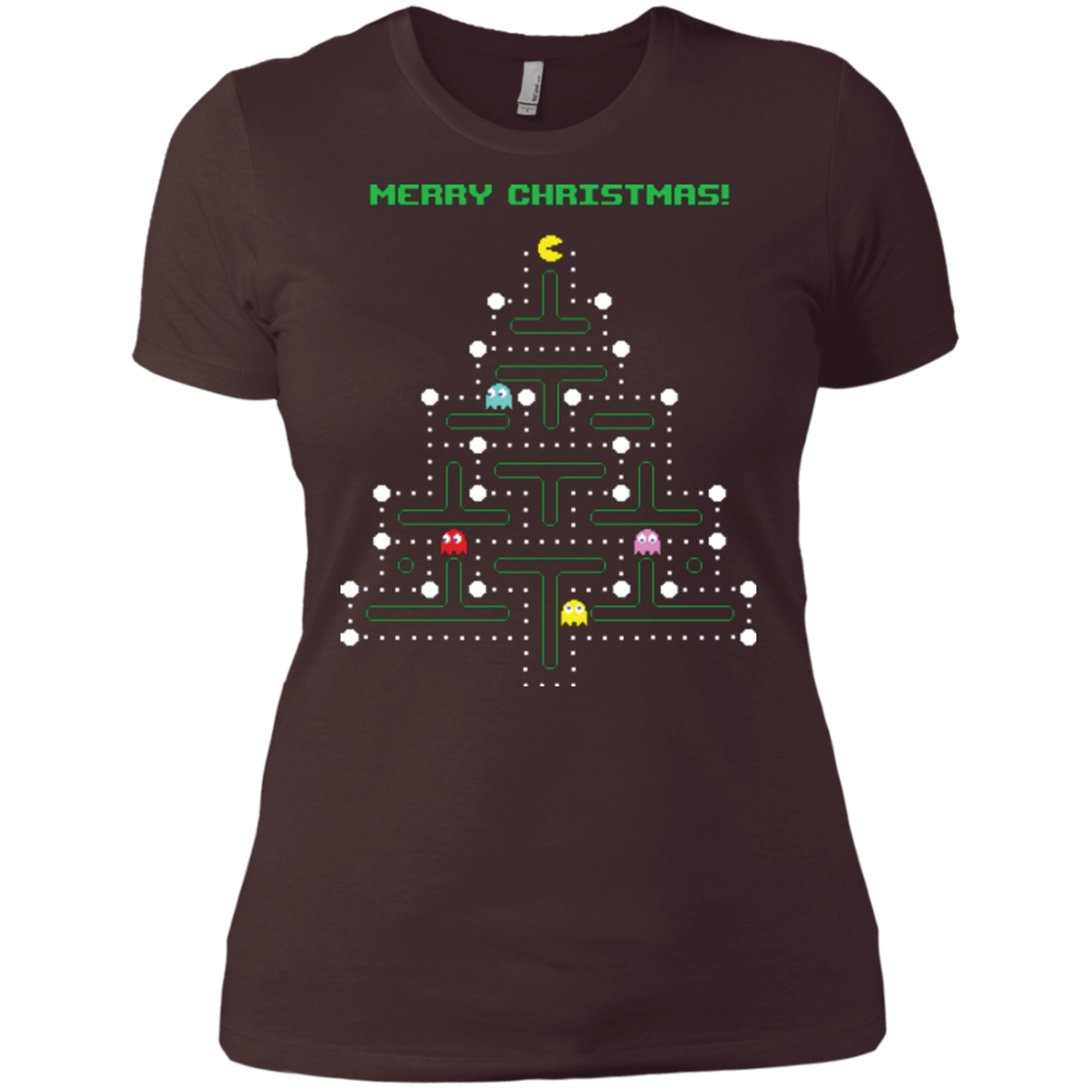 T-Shirts Dark Chocolate / X-Small Mcpacman Women's Premium T-Shirt