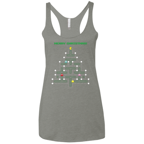 T-Shirts Venetian Grey / X-Small Mcpacman Women's Triblend Racerback Tank