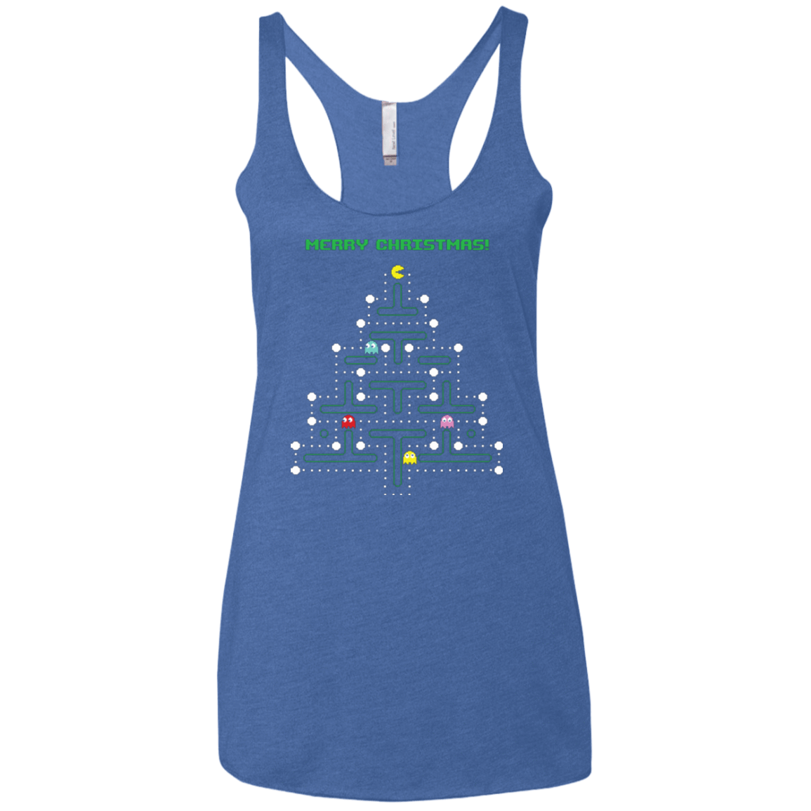 T-Shirts Vintage Royal / X-Small Mcpacman Women's Triblend Racerback Tank