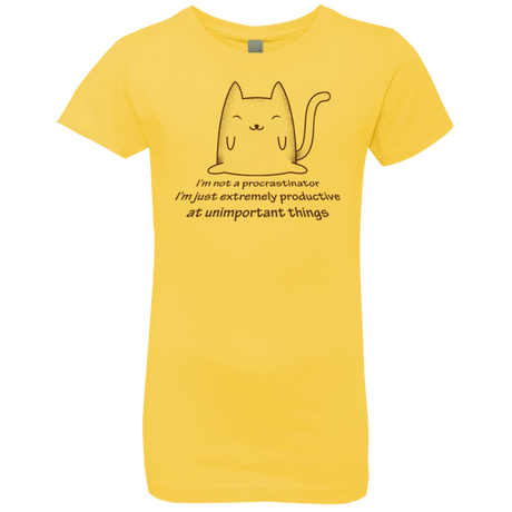 T-Shirts Vibrant Yellow / YXS ME cat Girls Premium T-Shirt