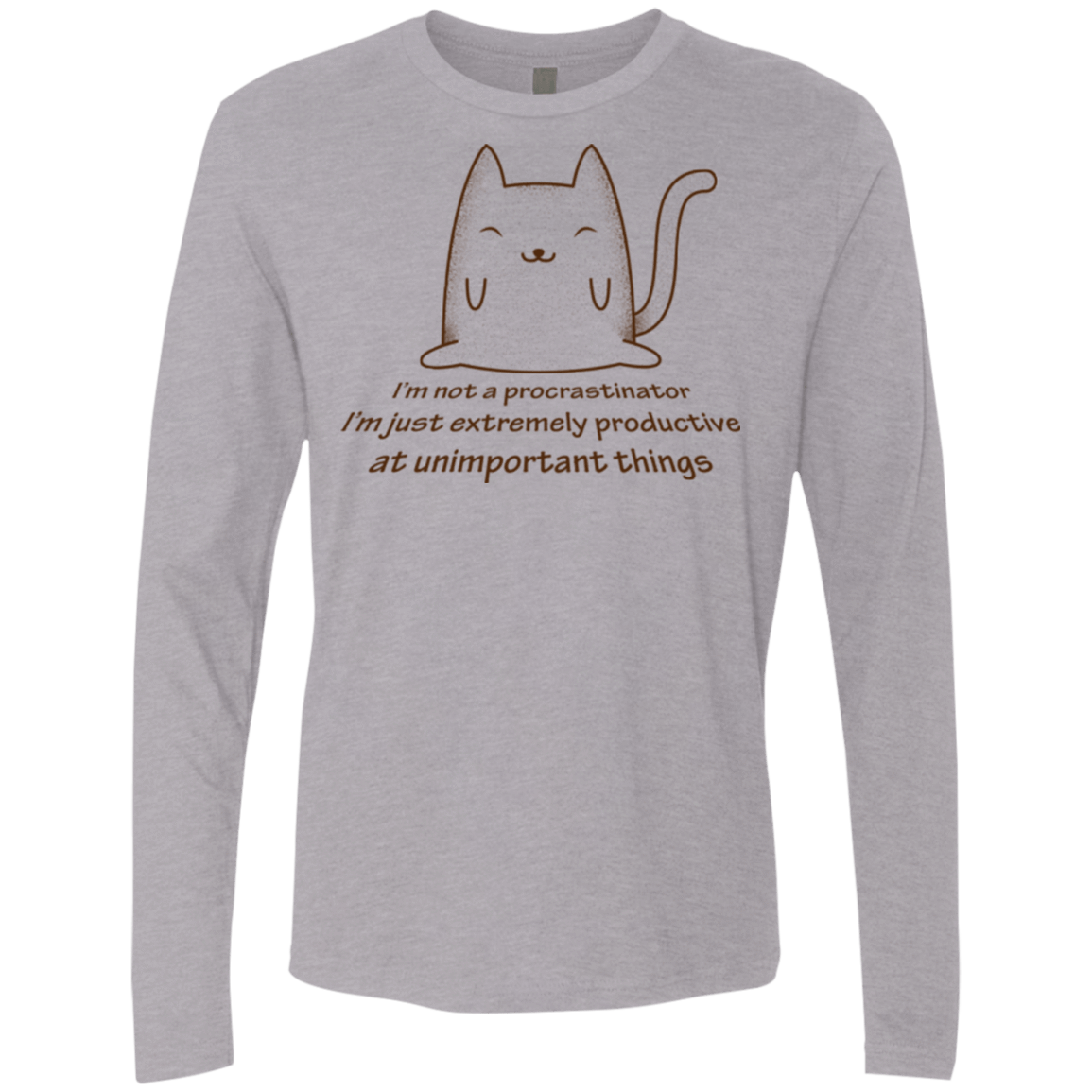 T-Shirts Heather Grey / Small ME cat Men's Premium Long Sleeve