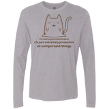 T-Shirts Heather Grey / Small ME cat Men's Premium Long Sleeve