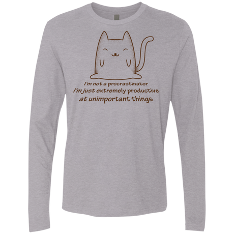 T-Shirts Heather Grey / Small ME cat Men's Premium Long Sleeve