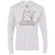T-Shirts Heather White / X-Small ME cat Triblend Long Sleeve Hoodie Tee