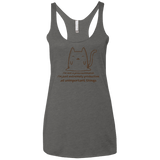 T-Shirts Premium Heather / X-Small ME cat Women's Triblend Racerback Tank