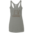 T-Shirts Venetian Grey / X-Small ME cat Women's Triblend Racerback Tank