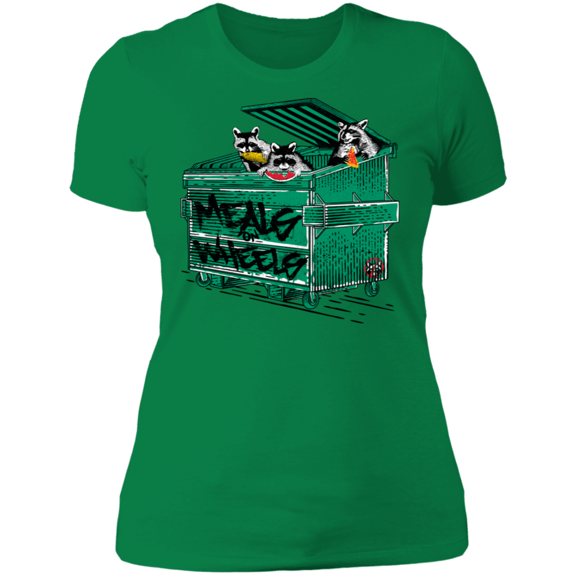 T-Shirts Kelly Green / S Meals on Wheels Women's Premium T-Shirt