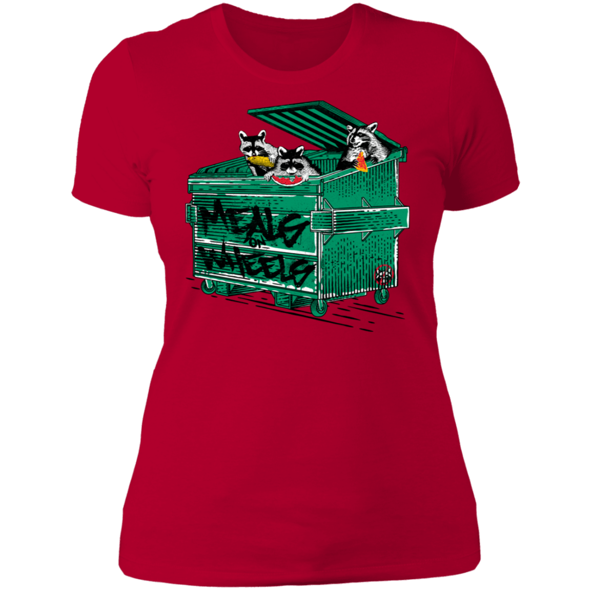 T-Shirts Red / S Meals on Wheels Women's Premium T-Shirt