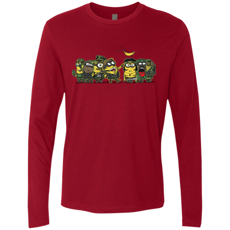 T-Shirts Cardinal / Small Meat Grinder Platoon Men's Premium Long Sleeve