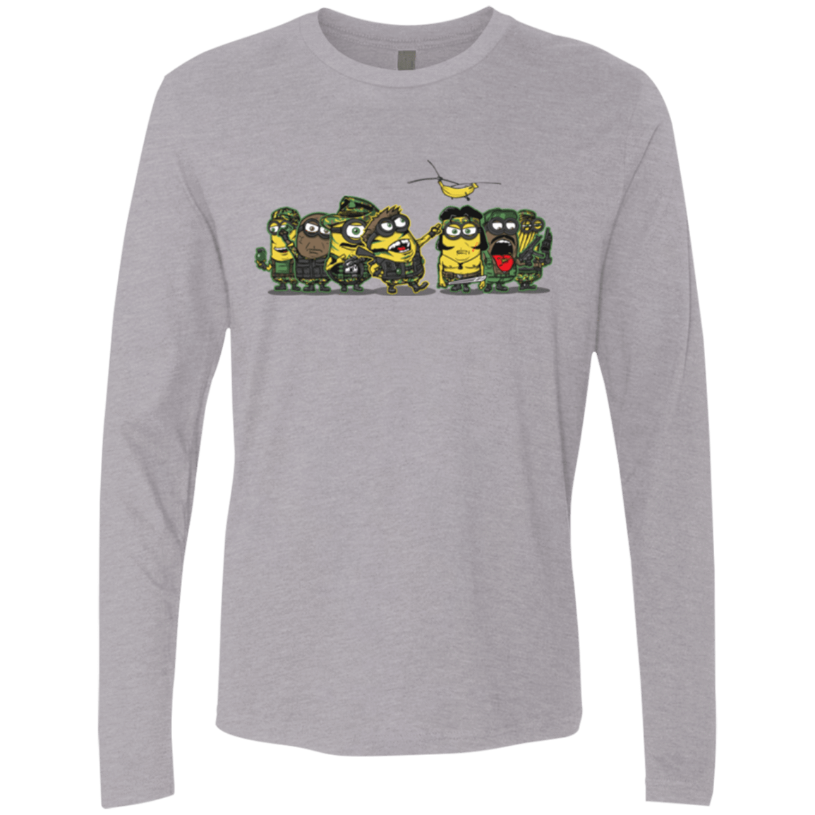 T-Shirts Heather Grey / Small Meat Grinder Platoon Men's Premium Long Sleeve